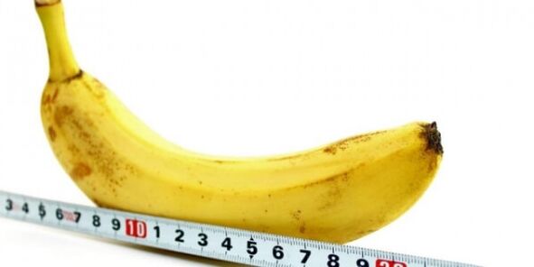 Medir un plátano en forma de pene e formas de agrandalo